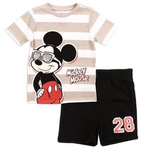 MICKEY MOUSE Boys Toddler 2-Piece Short Set Top